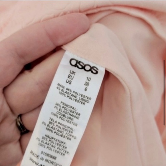 ASOS Pink Ruffle Bodycon Dress - Picture 5 of 5